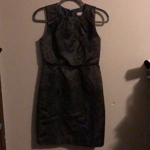 Black and Gray Dress from LOFT